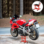 Motociklų keltuvas 150 kg apkrova Motociklų keltuvas 275/395 mm aukščio reguliavimas garaže ir lauke