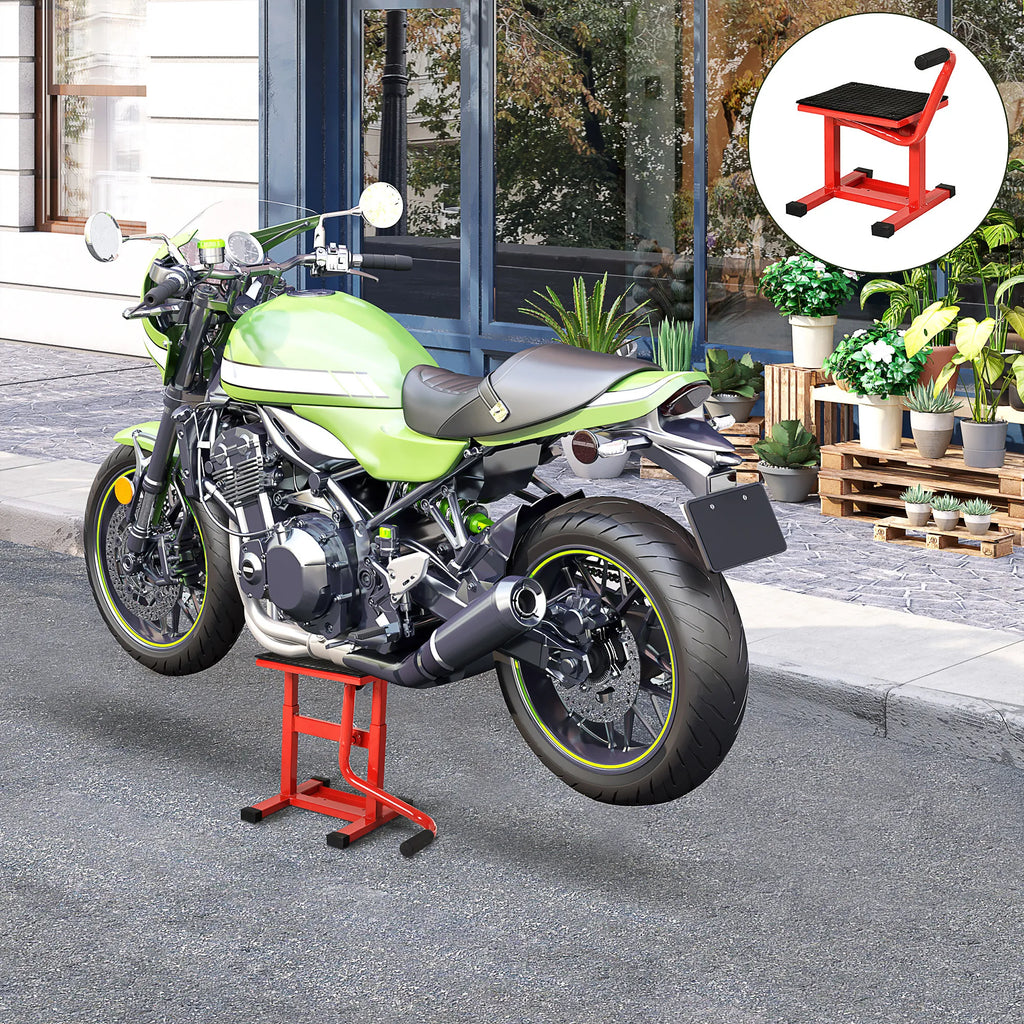 Motociklų keltuvas 150 kg apkrova Motociklų keltuvas 275/395 mm aukščio reguliavimas garaže ir lauke