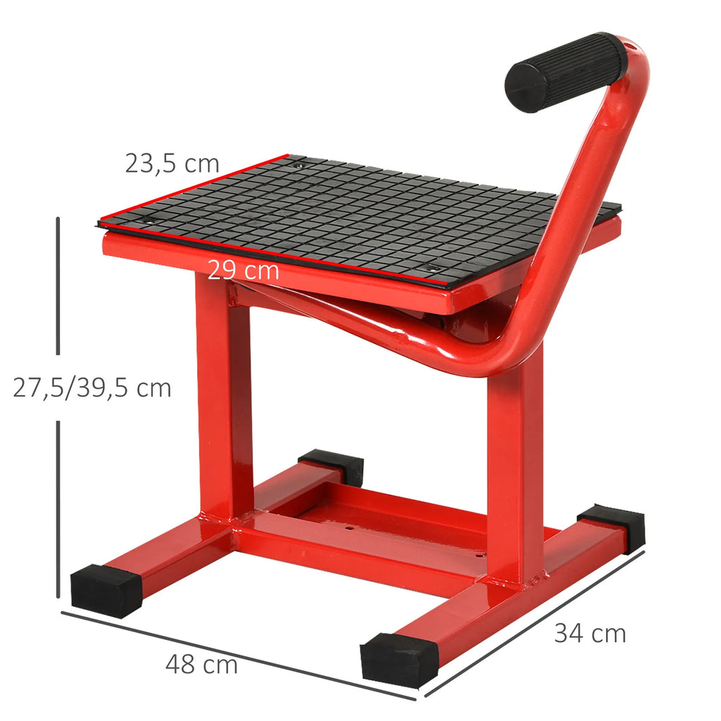 Motociklų keltuvas 150 kg apkrova Motociklų keltuvas 275/395 mm aukščio reguliavimas garaže ir lauke