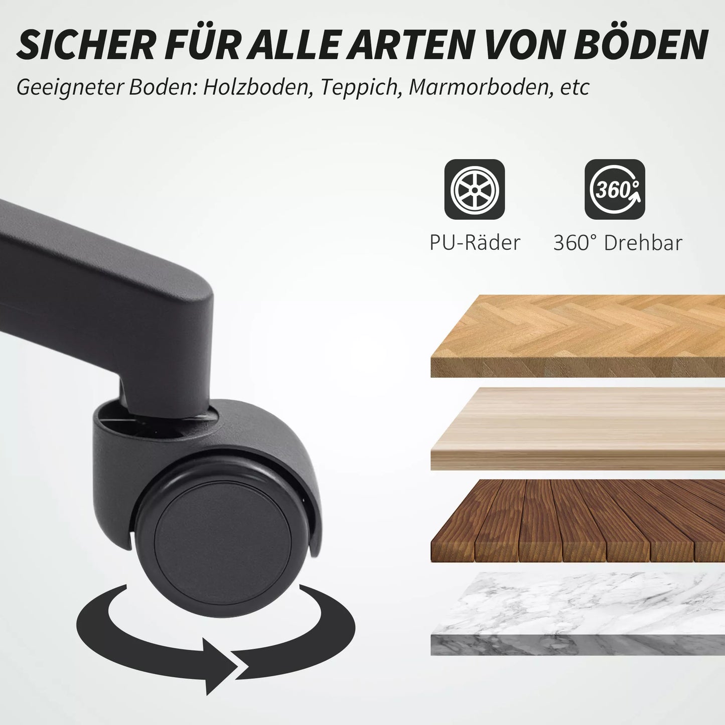 Tinklinė biuro kėdė, reguliuojama rašomojo stalo kėdė su tinklinio audinio atlošu, su ratukais, su svyravimo funkcija, juoda