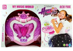 Muzikinis žaislas mikrofonas su stovu Happy Girls Music Box, 3+