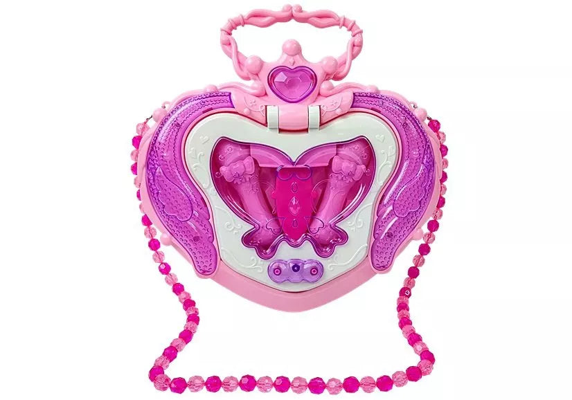 Muzikinis žaislas mikrofonas su stovu Happy Girls Music Box, 3+