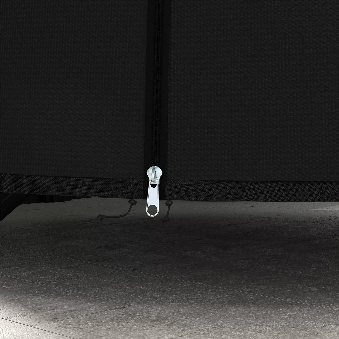 Lauko baldų dangtis Baldų dangtis Apsauginis baldų tentas, atsparus atmosferos poveikiui, 196 cm x 196 cm x 230 cm, juodas