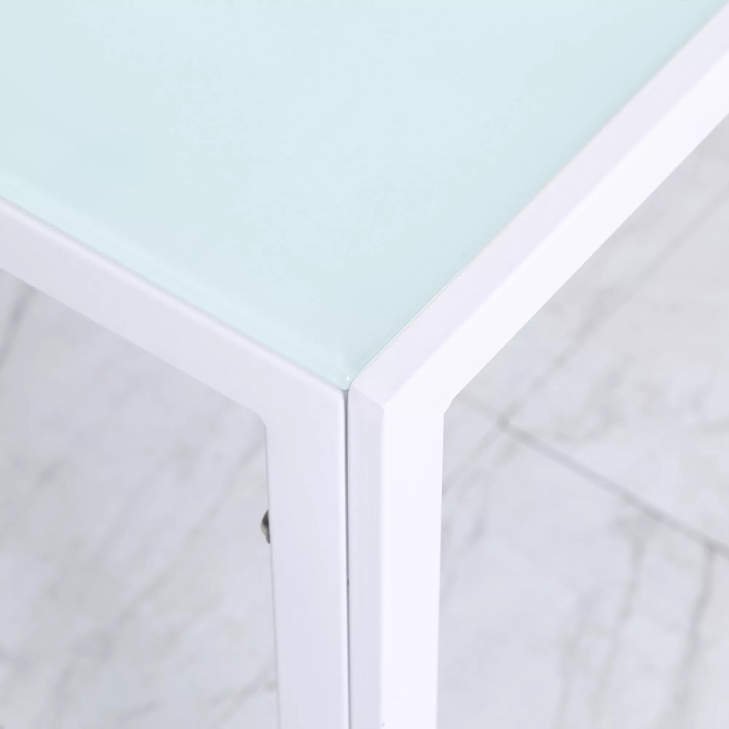 Valgomojo stalas, virtuvės stalas, didelis stalas, modernaus dizaino, 120 cm x 60 cm x 75 cm, baltas