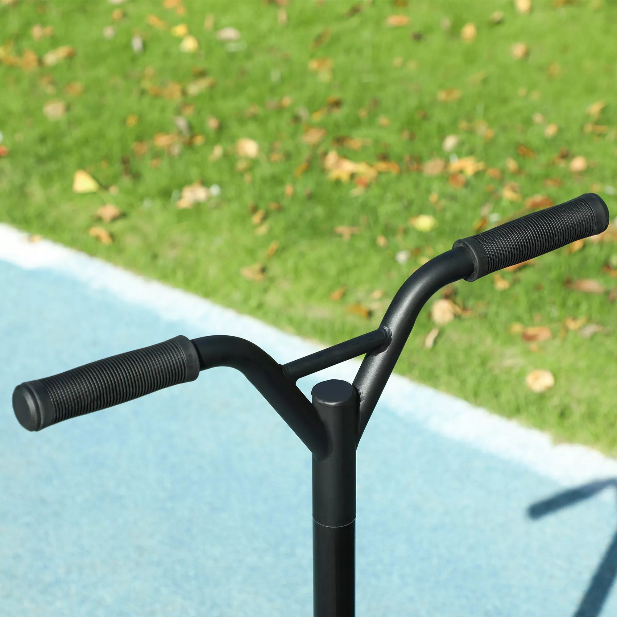 Pro Stunt-Scooter, paspirtukas laisvojo stiliaus triukams, aliuminis, metalas, dirbtinė oda, vaikams ir suaugusiems, žalias