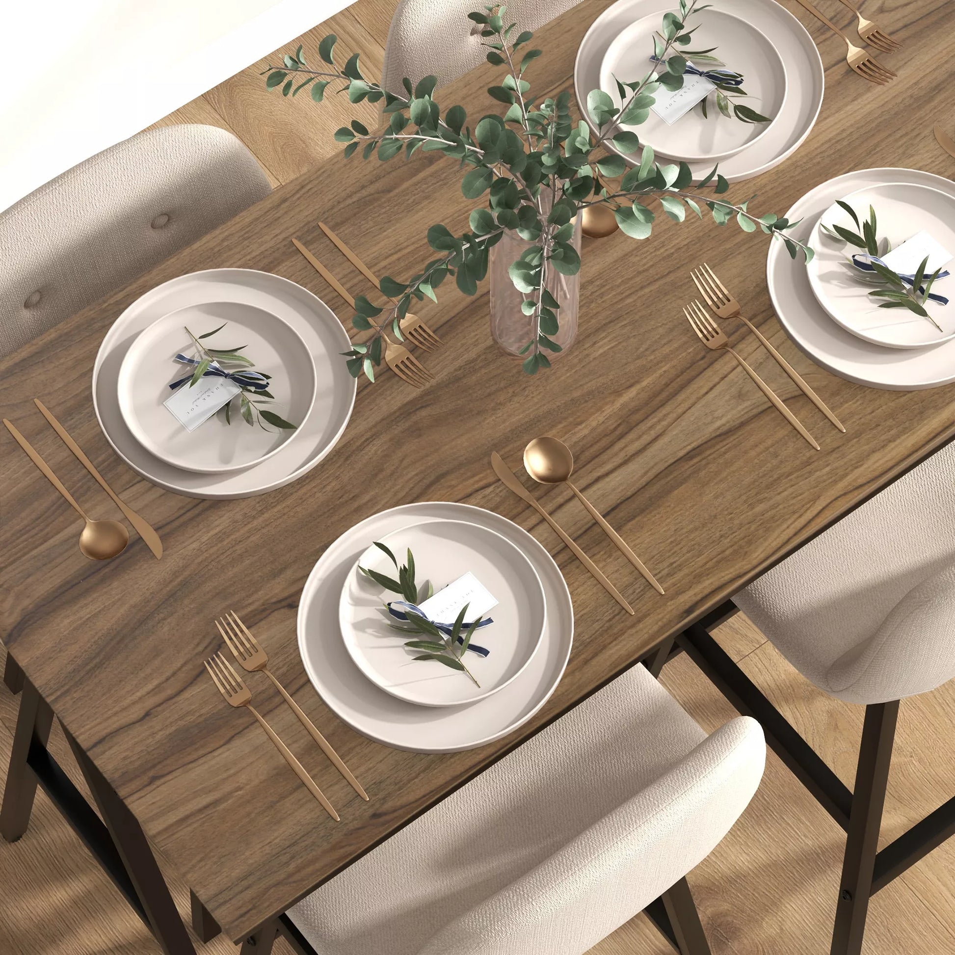 Sodo komplektas, 5 dalys, stalas ir 4 kėdės, sagų dygsniavimas, stora apmušalų apmušalai, linas, smėlio spalvos