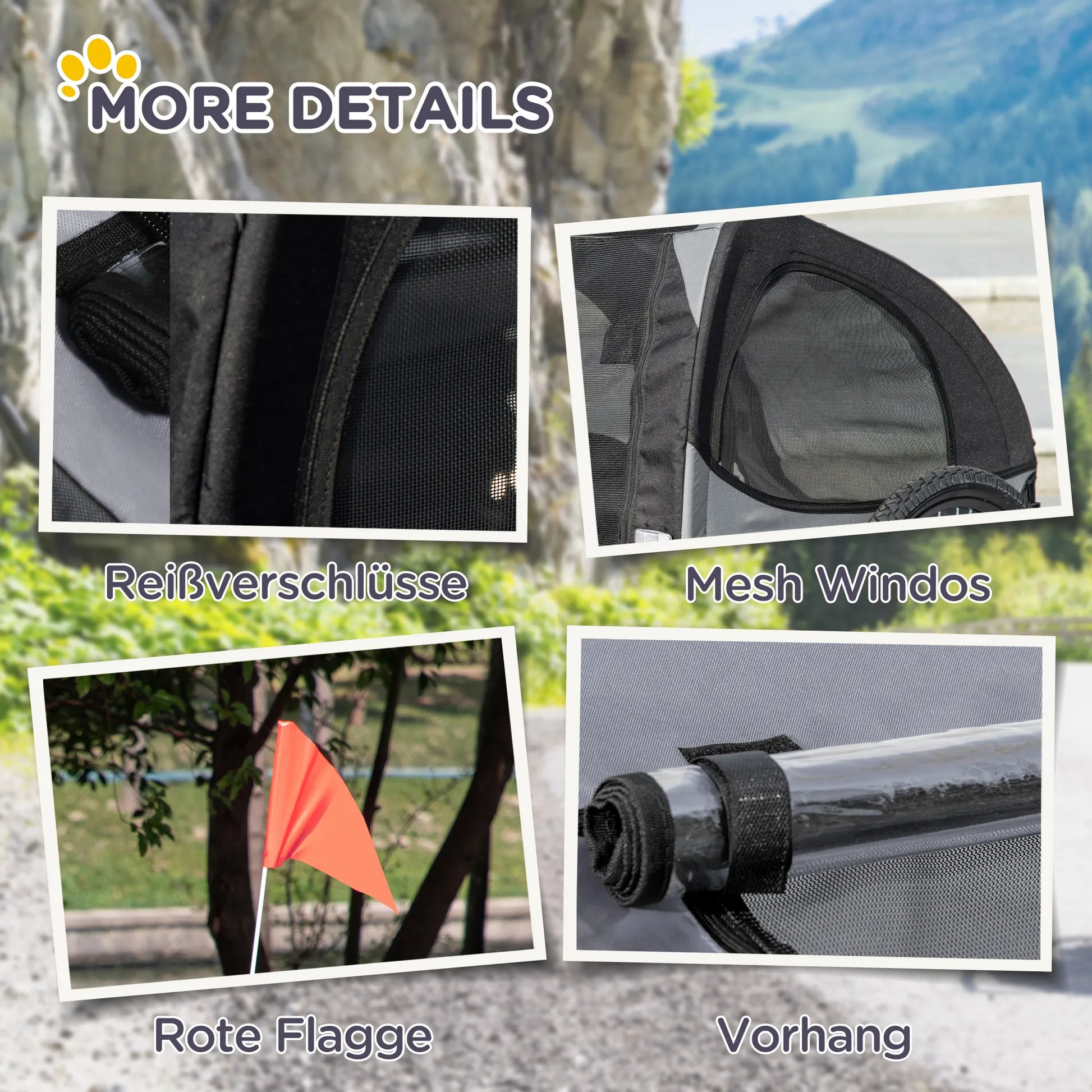 Šunų priekaba dviračiui iki 20kg Tinklelio langas, susukamas uždangalas, universalus sukabintuvas Juoda, 140 x 71 x 83 cm