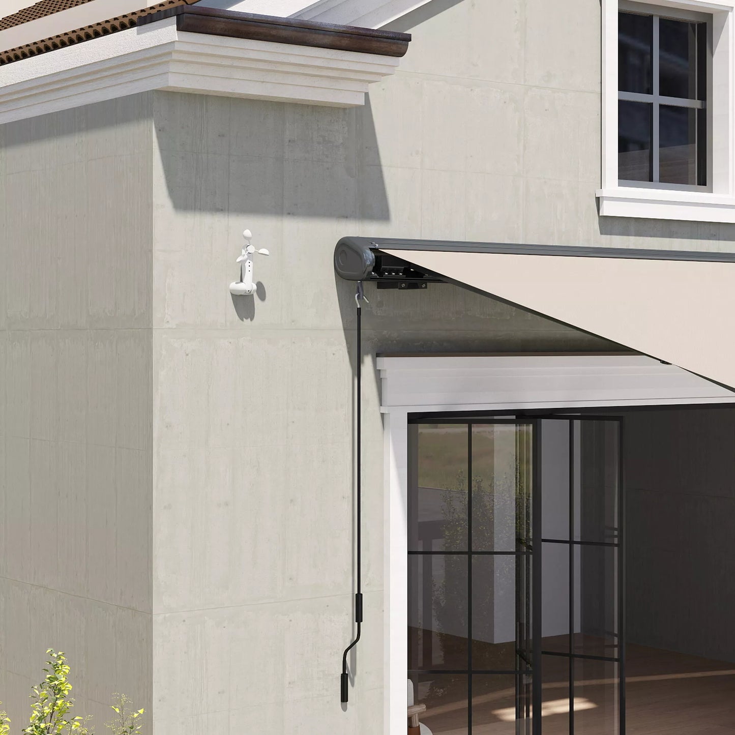 Saulės jutiklis Elektrinis vėjo jutiklis Oro stotis Lauko jutiklis Vėjo jutiklis 22 x 11 x 9 cm Balta