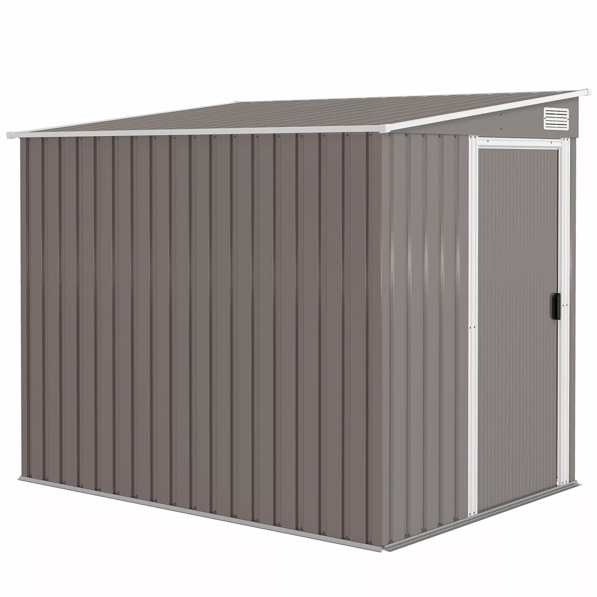 Metalinis įrankių sandėliukas 2,81 m² 154 x 206,5 x 181 cm Įrankių sandėliukas su vienšlaičiu stogu Pamatinis