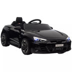 Juodas Audi vaikiškas elektromobilis