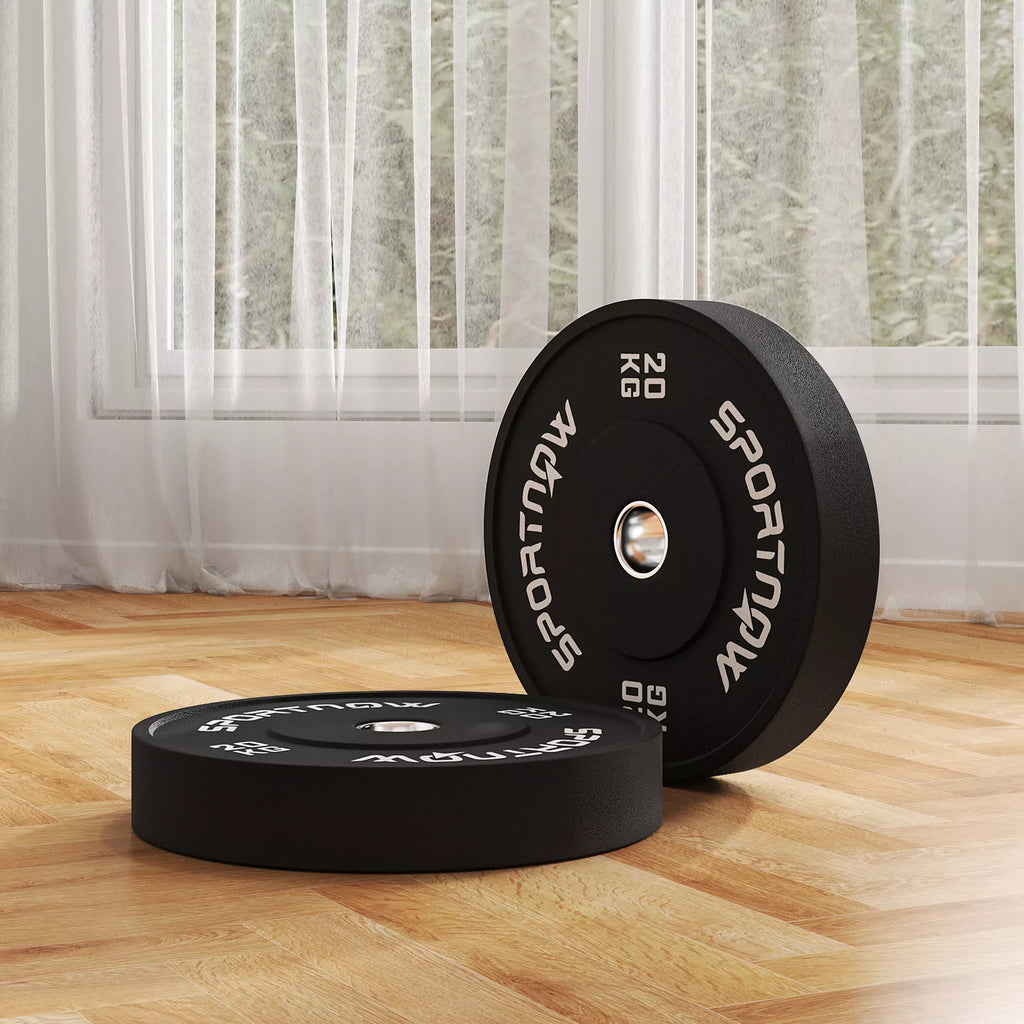 Svorių plokštelės 2 x 20 kg, olimpinio standarto, juodos