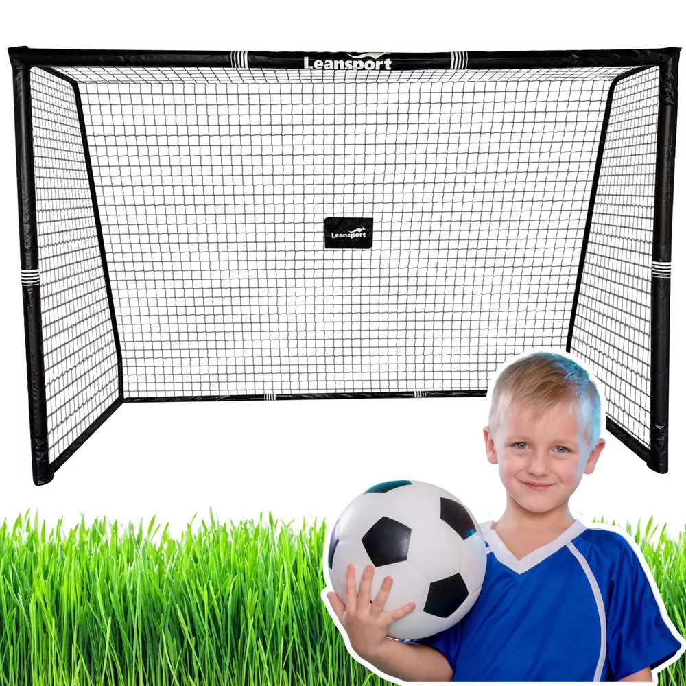 Nešiojami futbolo vartai vaikams, metaliniai, 180 × 120 × 60 cm