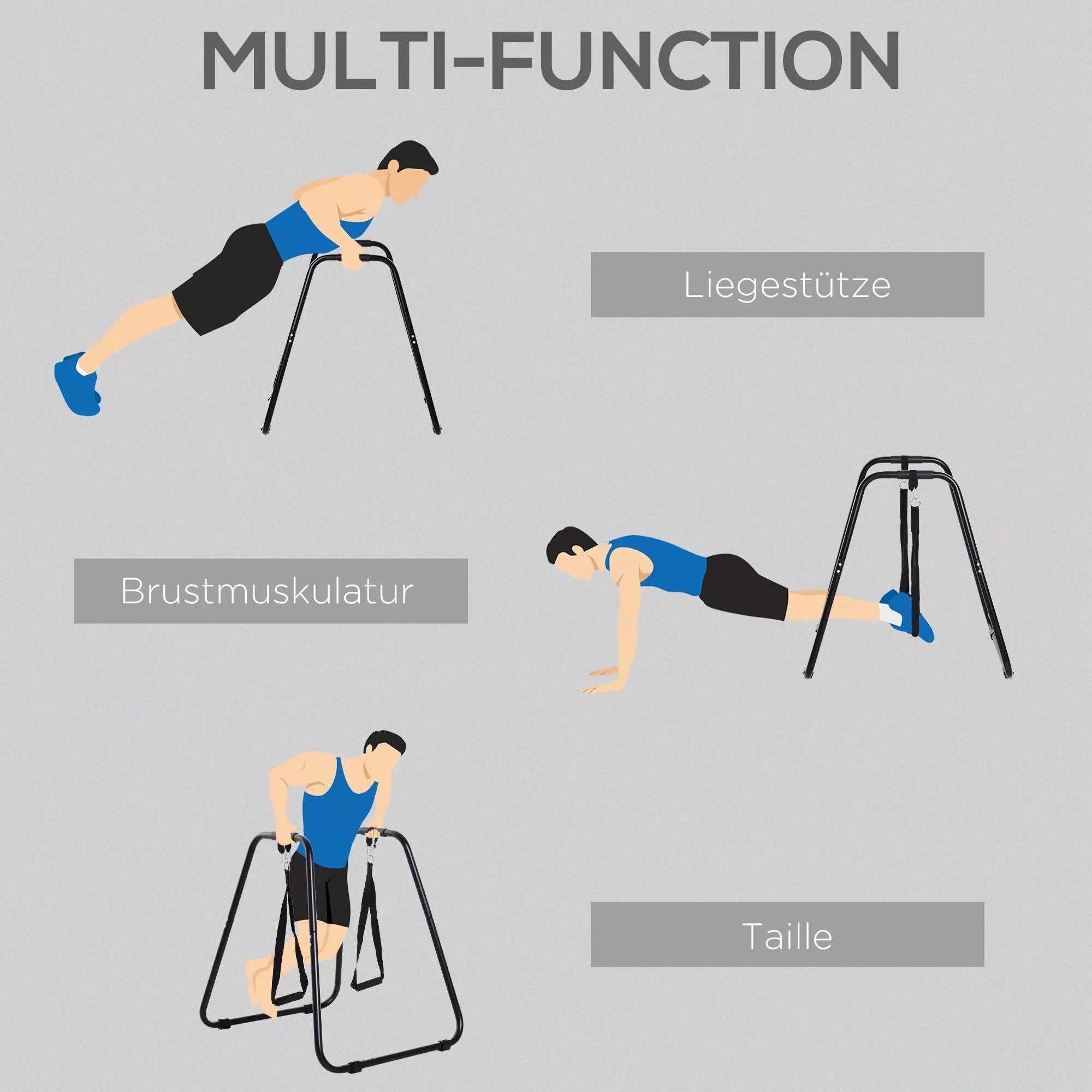 Dip Barren Dipstation, atlaikanti iki 120 kg svorį Treniruokliai namams Parallettes Calisthenics įranga jėgos treniruotėms