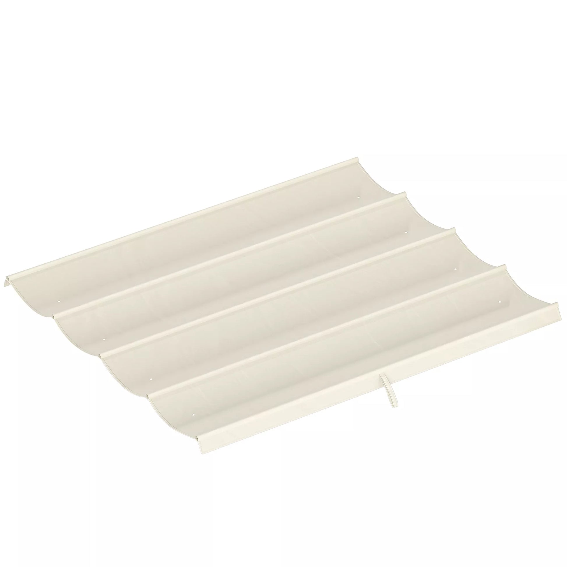 Atsarginis stogas 2,85 x 2 m sodo pavėsinei, ištraukiamas, lengvai montuojamas, poliesteris, kreminės baltos spalvos