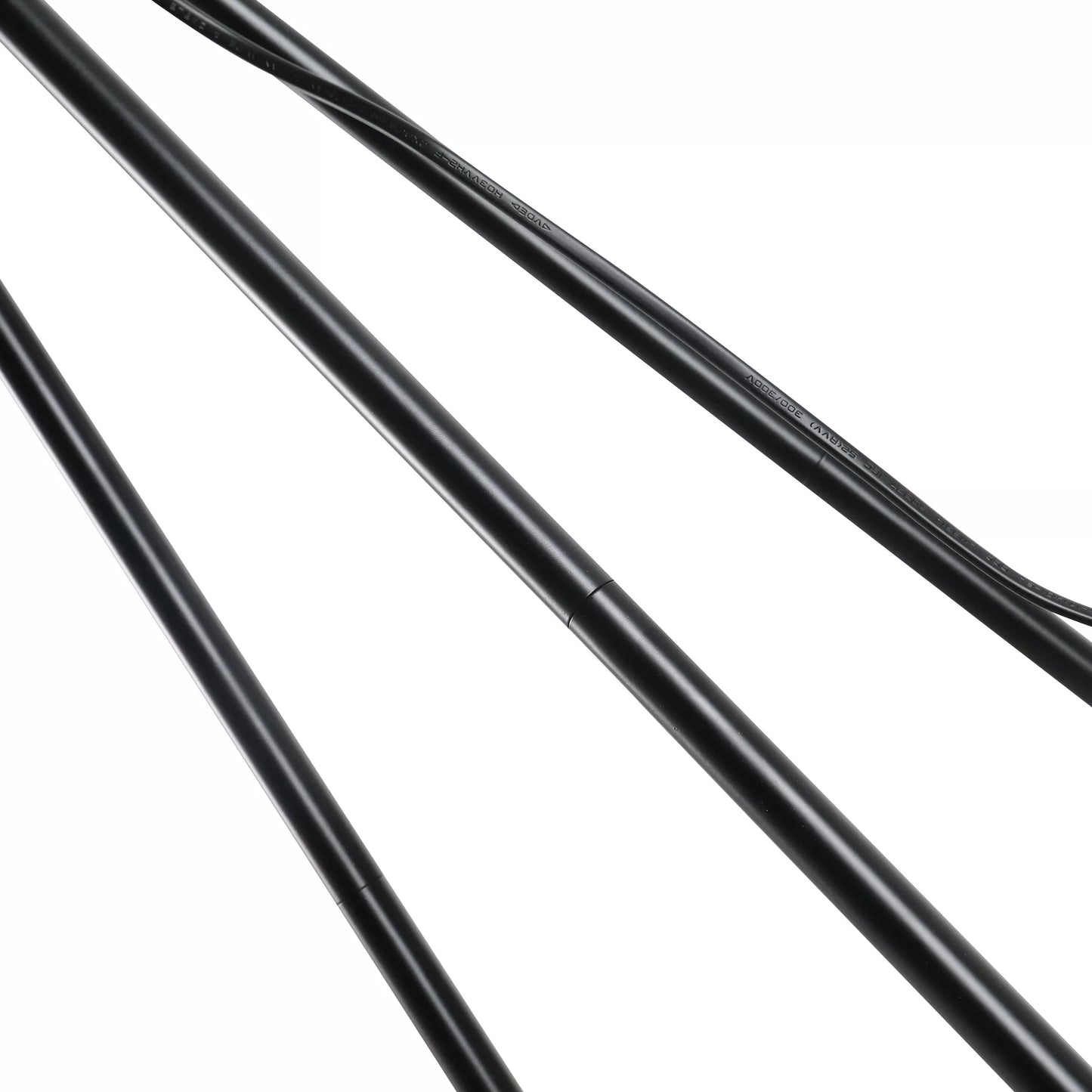 Pastatomas šviestuvas E27, plienas+poliesteris, 37x37x152cm (juodas+baltas)