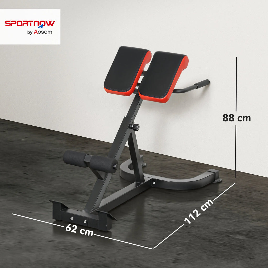 Nugaros treniruoklis reguliuojamas iki 120 kg, raudonai juodas