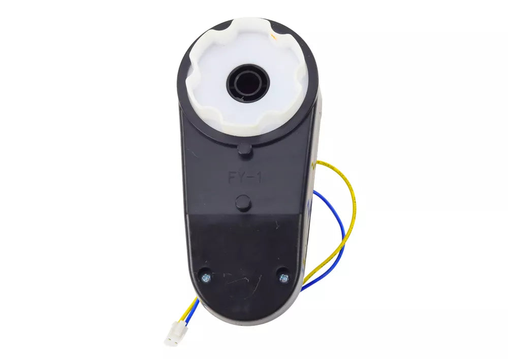 Nuolatinės srovės variklis su pavara, 24 V, 6000 RPM, juodas