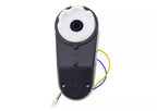 Nuolatinės srovės variklis su pavara, 24 V, 6000 RPM, juodas