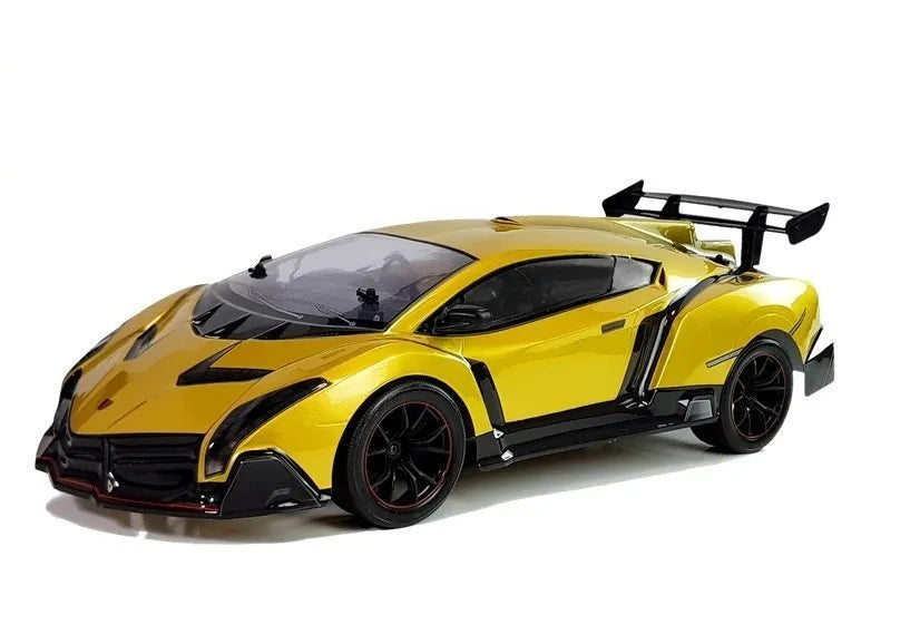 Nuotoliniu būdu valdomas sportinis automobilis, 1:10 mastelis, aukso spalvos