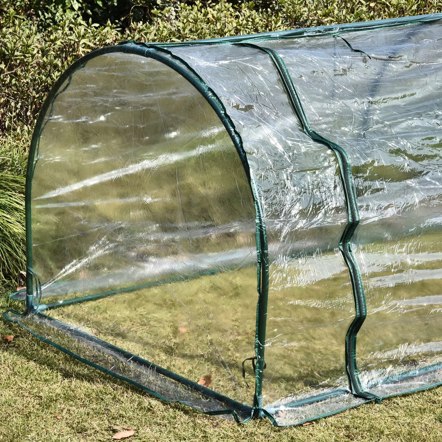 Šiltnamis, Šiltnamis su durimis, Daigykla, Augalų namelis, Augalų auginimui, Plienas, Plastikas, 250 x 100 x 80 cm, Žalias