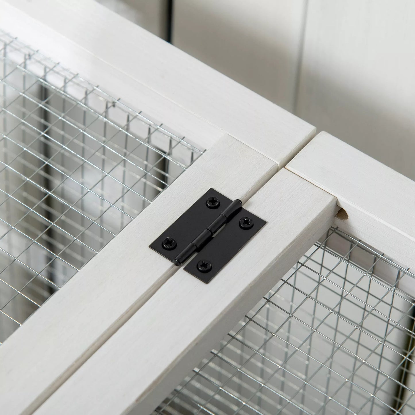 Mažųjų gyvūnėlių namelis triušiams nykštukams, jūrų kiaulytėms, su ratukais, 108 x 58 x 73,5 cm, kavos spalvos