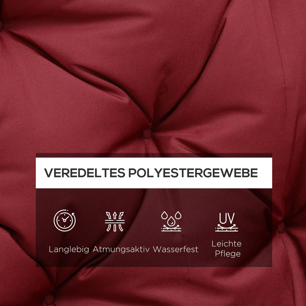 Sėdynės pagalvėlės su tvirtinimo juostomis, skirtos iki 3 asmenims, putų užpildas, sėdynės pagalvėlės