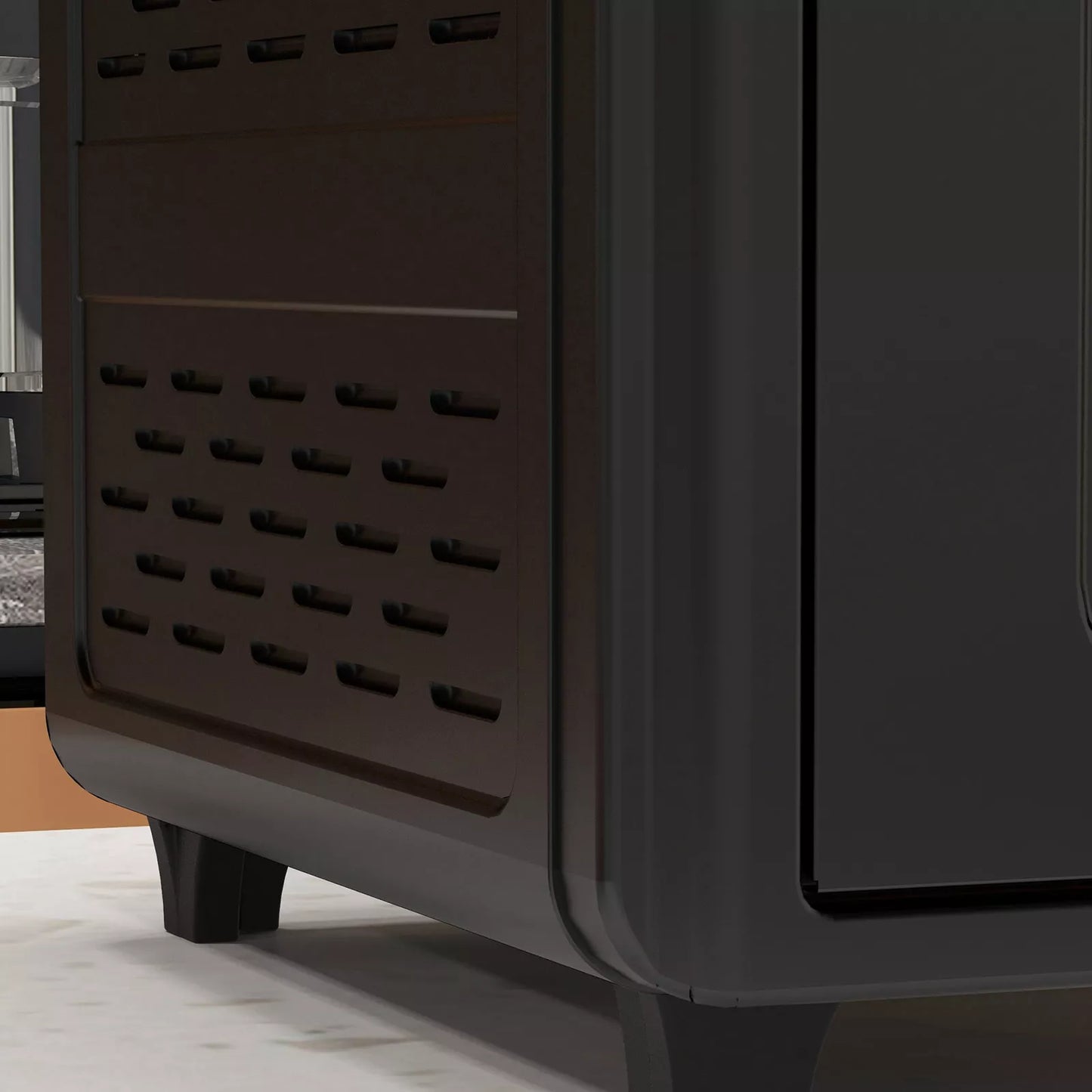 Miniorkaitė, oro keptuvė, 90–230 °C, 7 programos, priedai, juoda