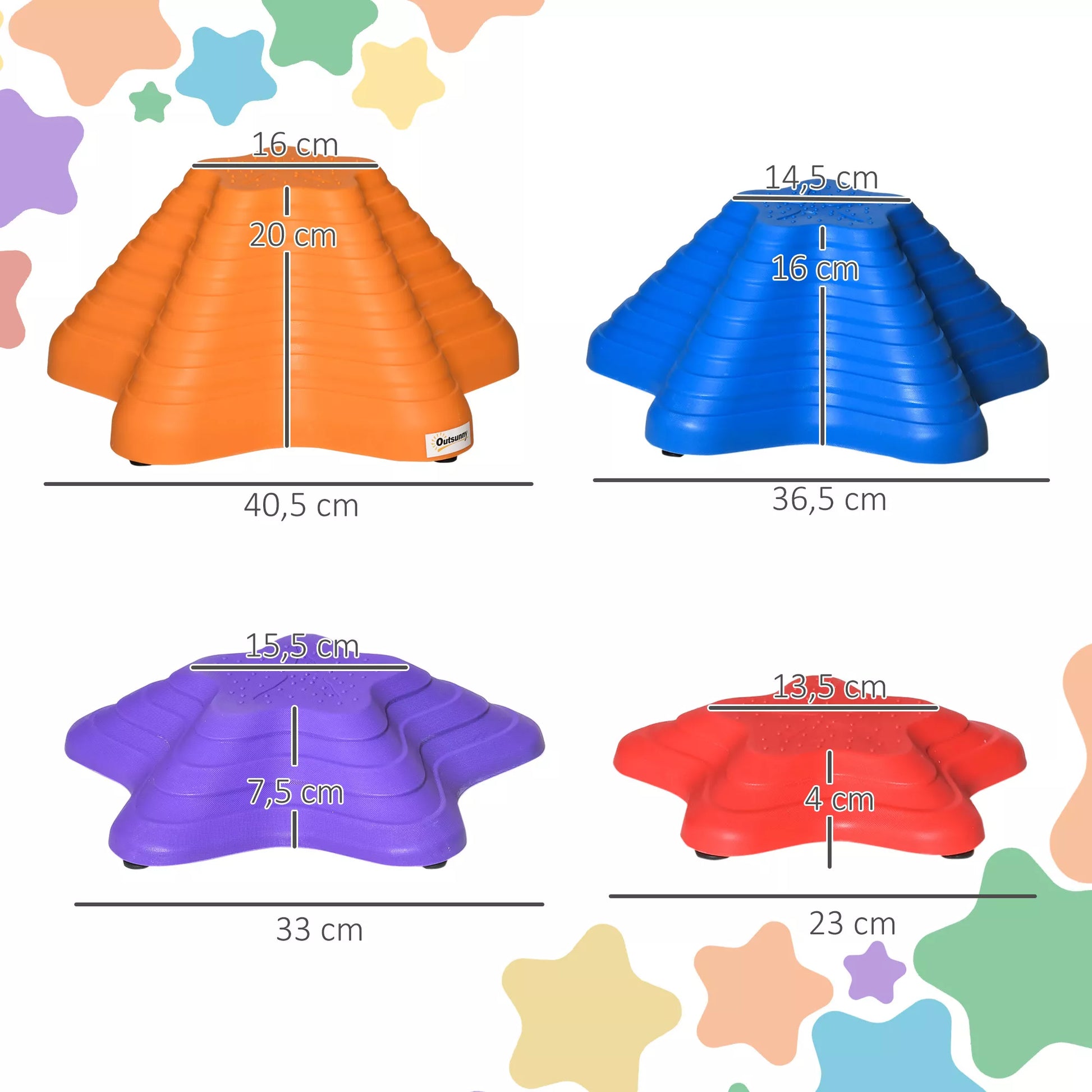 Balansavimo akmenys, pakopų akmenys, 11 vnt., sukraunami, neslystantys, tvirti, skirti naudoti viduje ir lauke, atlaiko iki 80 kg