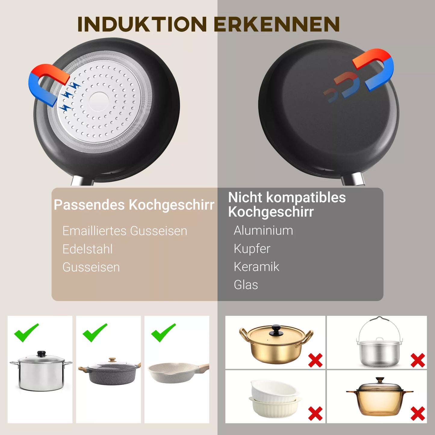 Indukcinė kaitlentė su 10 pakopų temperatūros valdymu, lietimui jautriu skydeliu, juoda