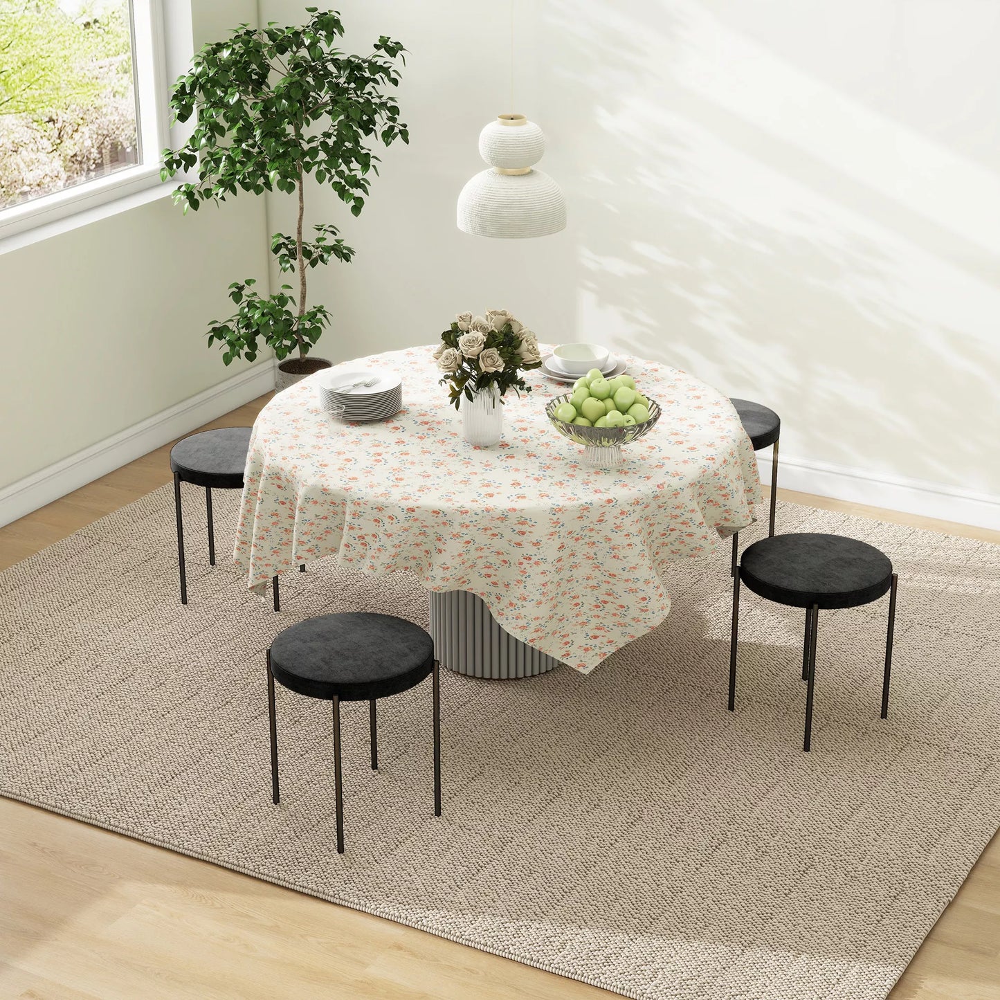 Valgomojo kėdė, akcentinė kėdė, virtuvės kėdė, 41,5 cm x 41,5 cm x 46 cm, juoda