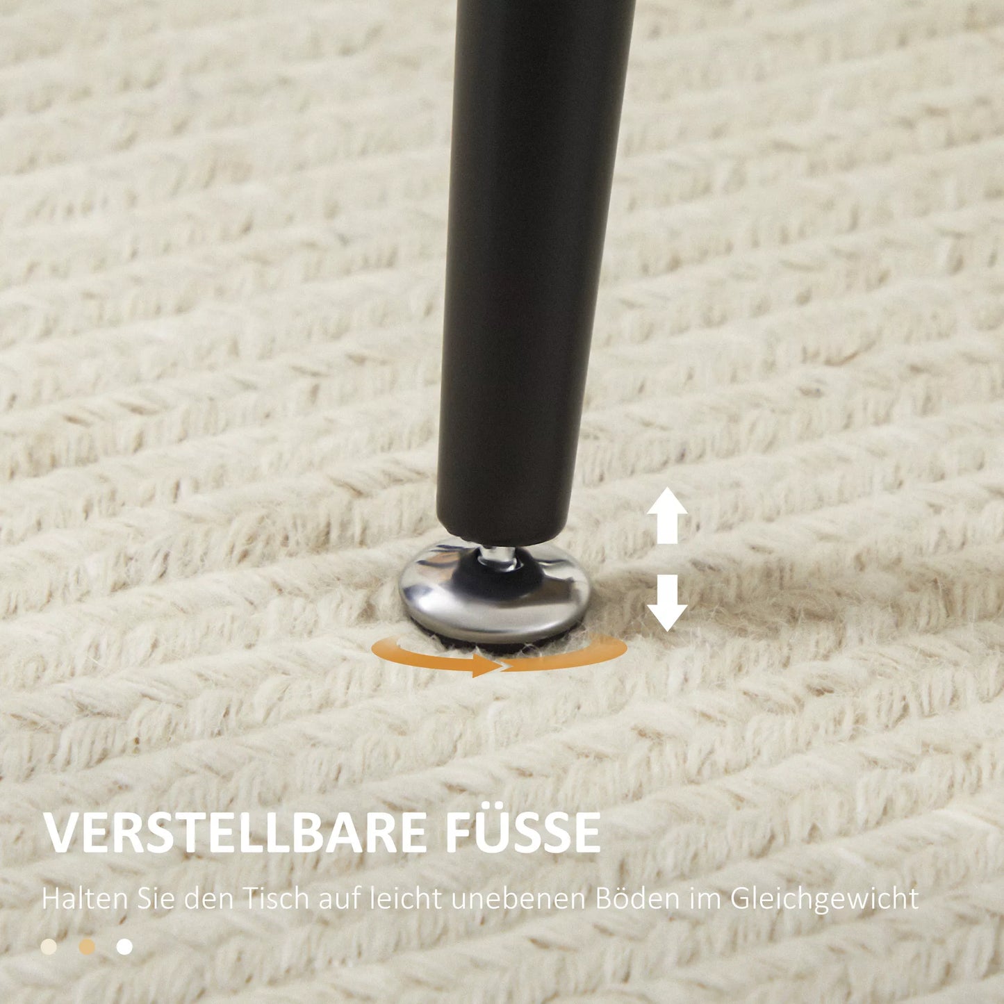 HOMCOM Valgomojo stalas skandinaviško dizaino, virtuvinis stalas, 4 asmenims, medžio imitacijos, 140 cm x 80 cm x 76 cm, natūralus + juodas