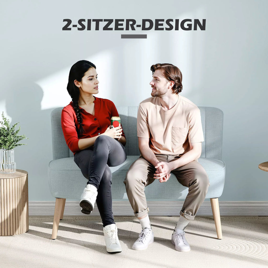 2 vietų sofa, minkšta apmušalai, lengvai prižiūrimi apmušalai, iki 150 kg, 117 x 56,5 x 77 cm, šviesiai žalia