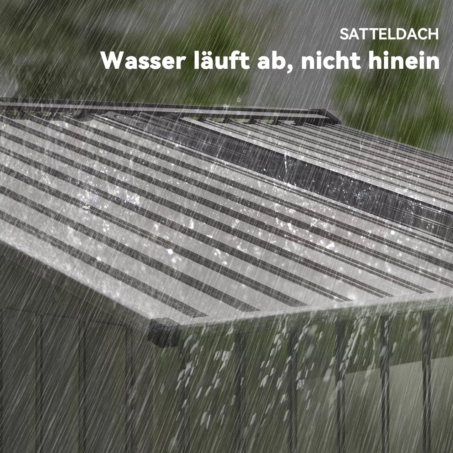 Metalinis sodo namelis įrankiams su stumdomomis durimis ir ventiliacijos langeliais, 277 x 195 x 192 cm, Pilkas