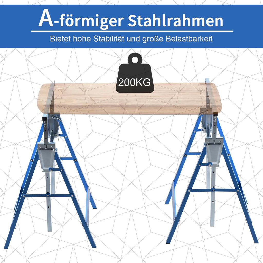 Ožys statybinis reguliuojamas, 2 vnt., iki 200 kg, mėlynas