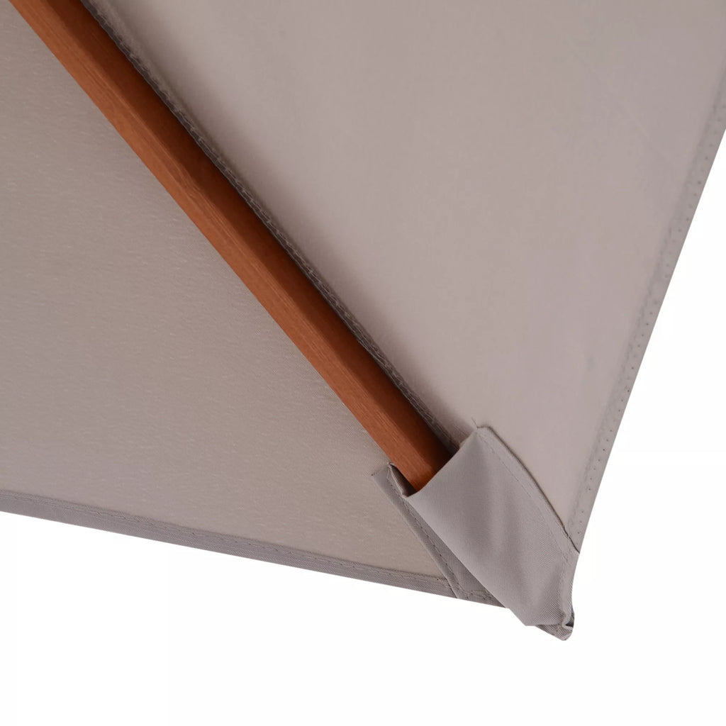 Skėtis nuo saulės 200 x 150 x 235 cm Sulankstomas sodo skėtis, reguliuojamas 3 pakopomis, stačiakampis, atsparus vandeniui ir UV spinduliams, skirtas paplūdimiui, balkonui, terasai, sodui, pilkos spalvos