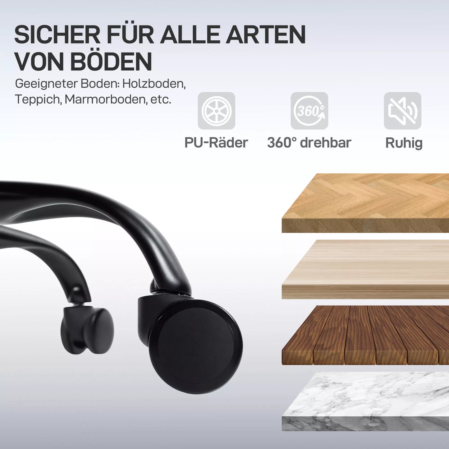 Ergonomiškas biuro kėdė su ratukais, tinklinio audinio, juosmens atrama, kompiuterinė kėdė su porankiais, reguliuojama galvos atrama