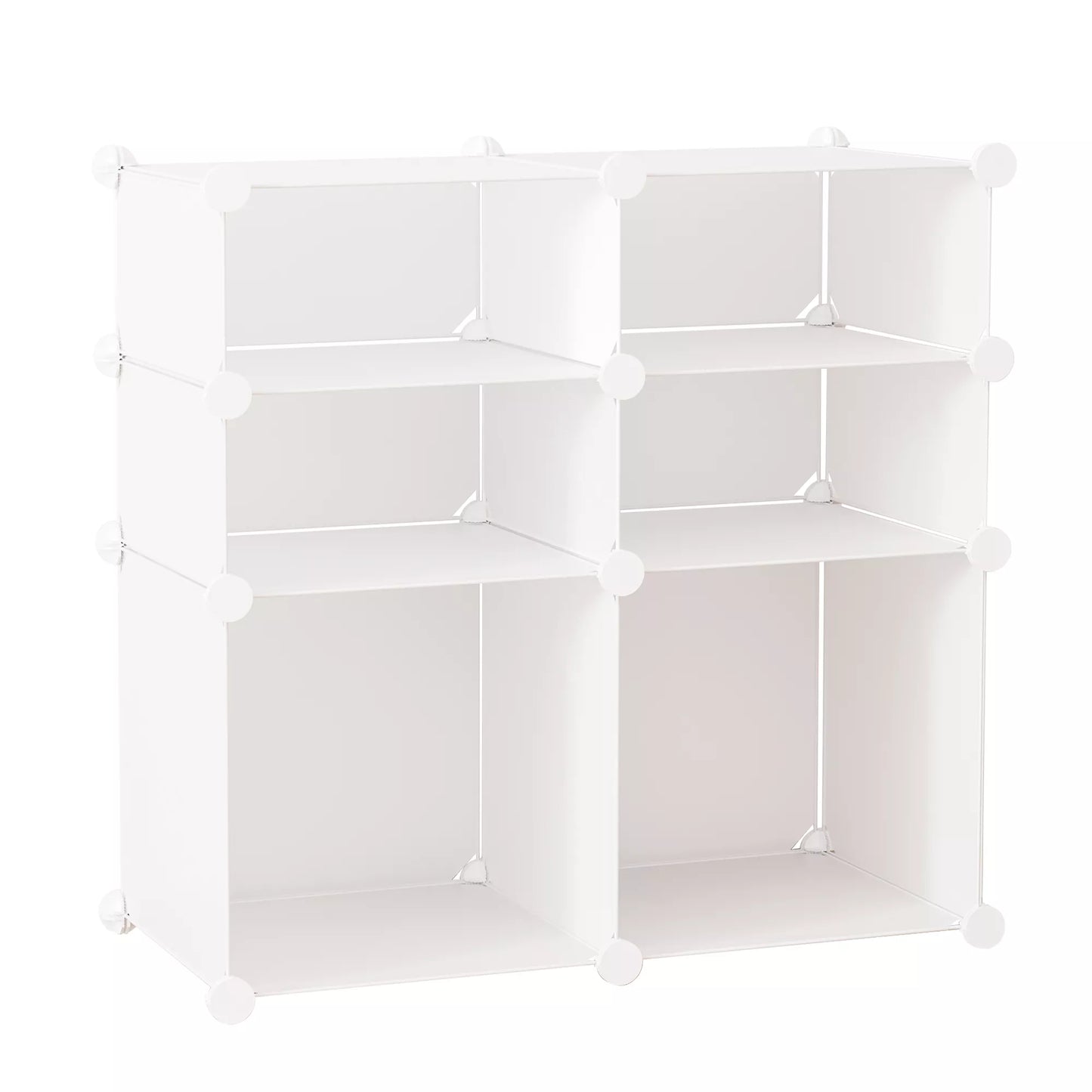 Batų spinta, lentyna su laikymo dėžėmis, drabužių spinta, plastikas, plienas, balta, 75 x 37 x 73 cm