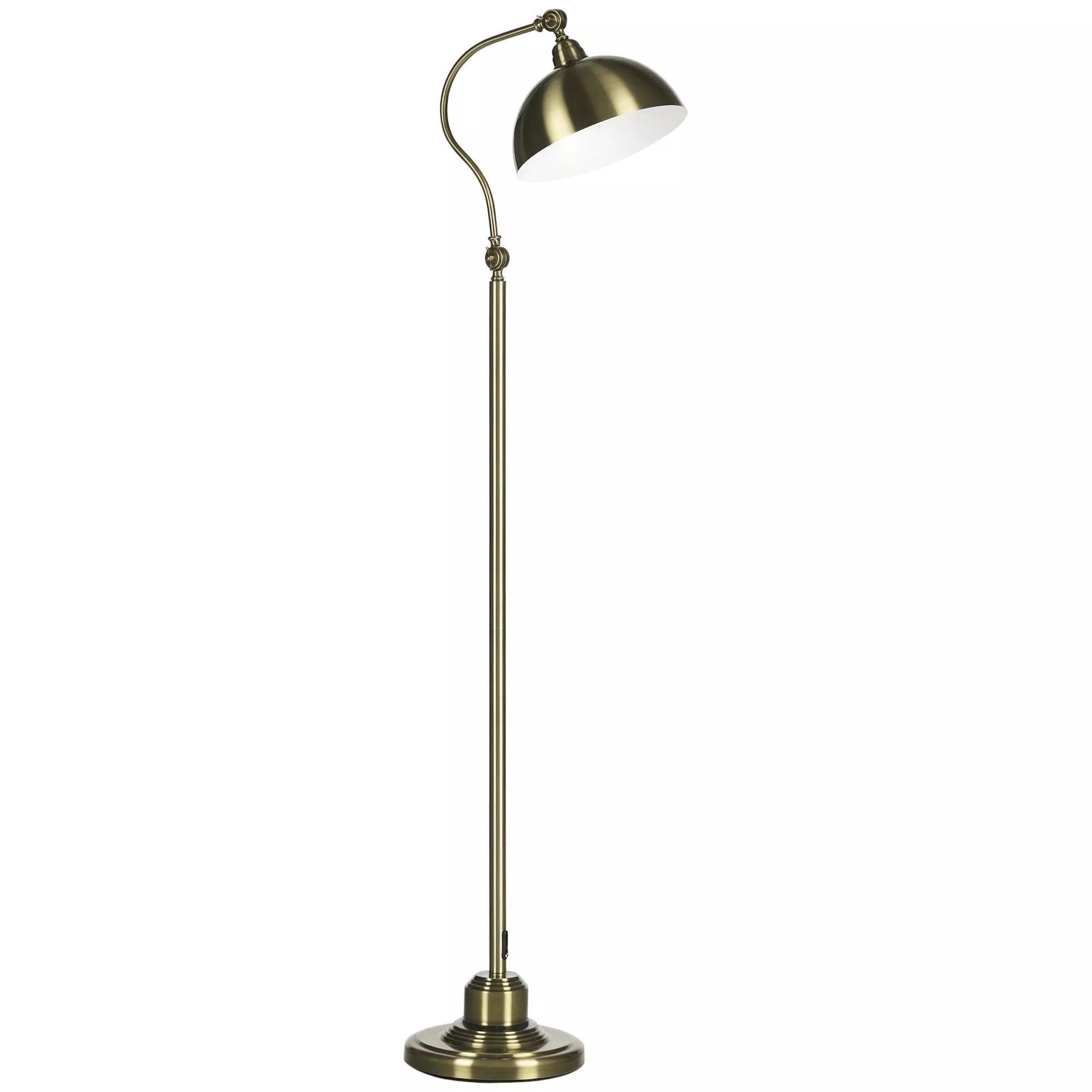 Vintage stiliaus stovas, reguliuojamas kampas, žalvario išvaizda, 42 cm x 25,5 cm x 152 cm, bronza