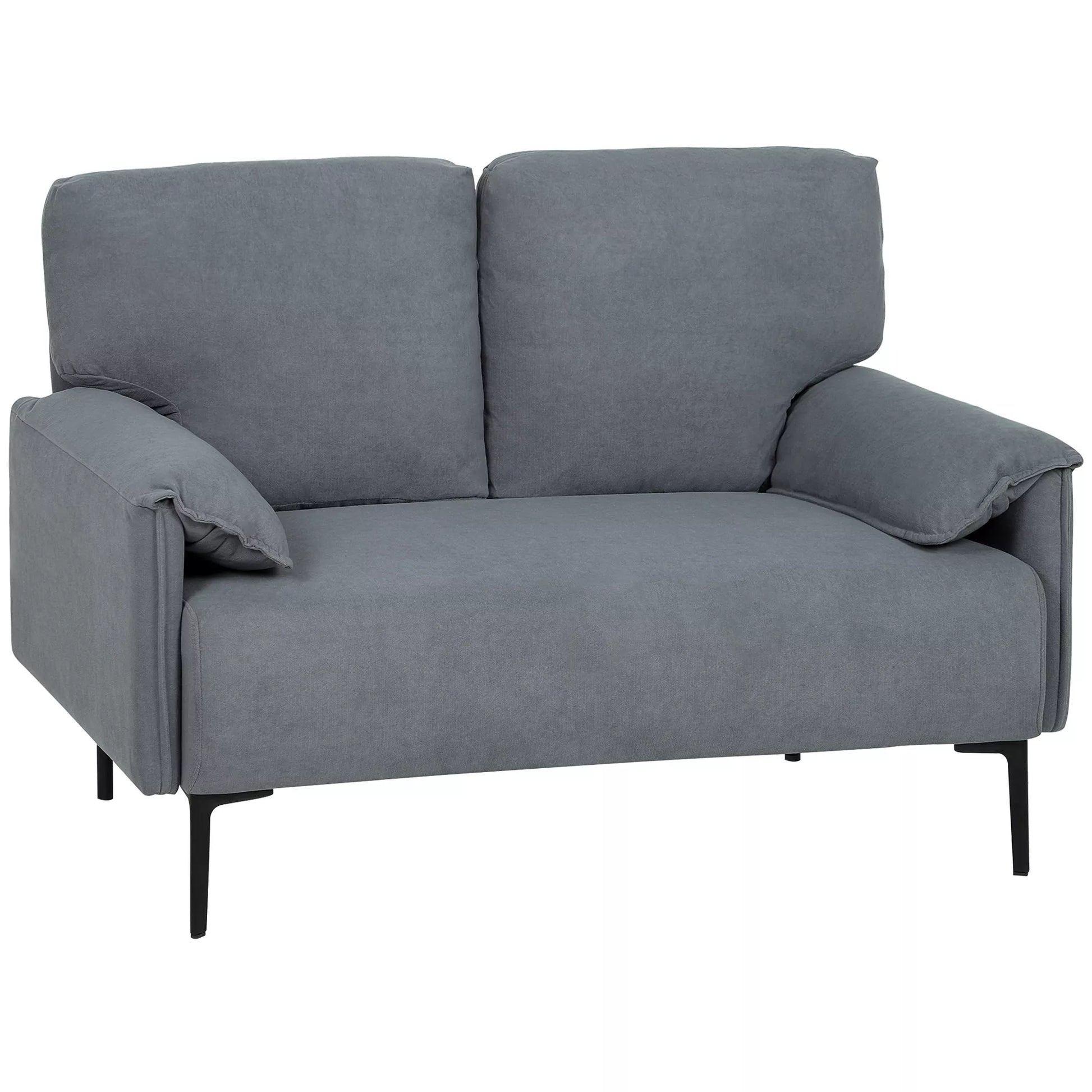 2-vietė sofa, storos pagalvės, aksominė apmušalas, minkšta sofa, juoda