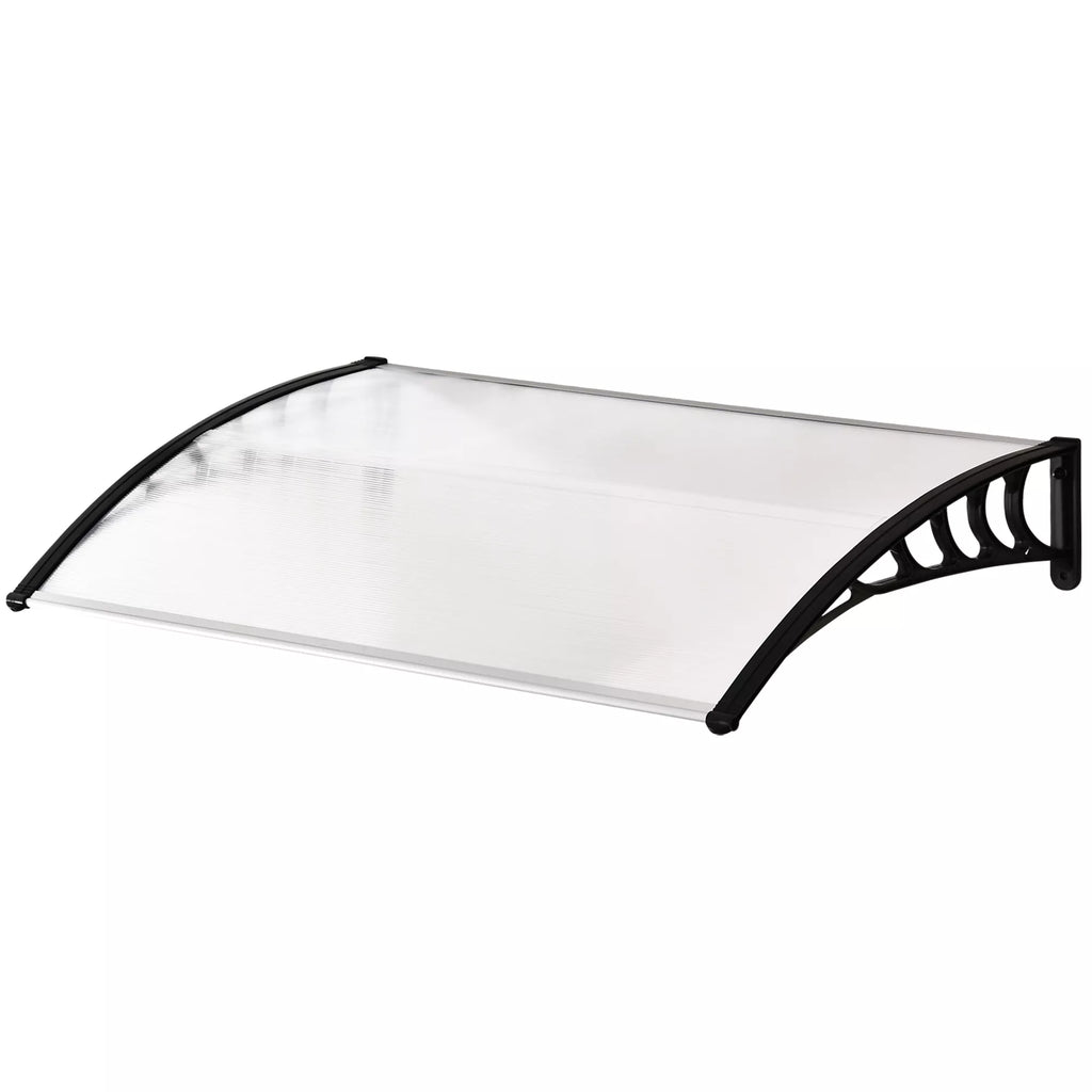 Durų stogelis su UV apsauga, 150 x 90 cm, baltas