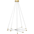Pakabinamas šviestuvas LED, 50 W, reguliuojamas, aukso ir baltos spalvos