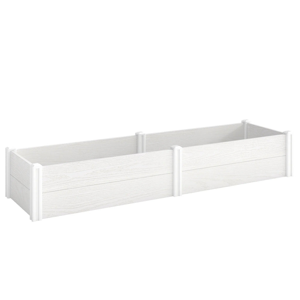 Pakelta lysvė 197x54x33 cm, surenkama, plastikinė, balta
