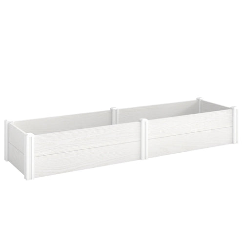 Pakelta lysvė 197x54x33 cm, surenkama, plastikinė, balta