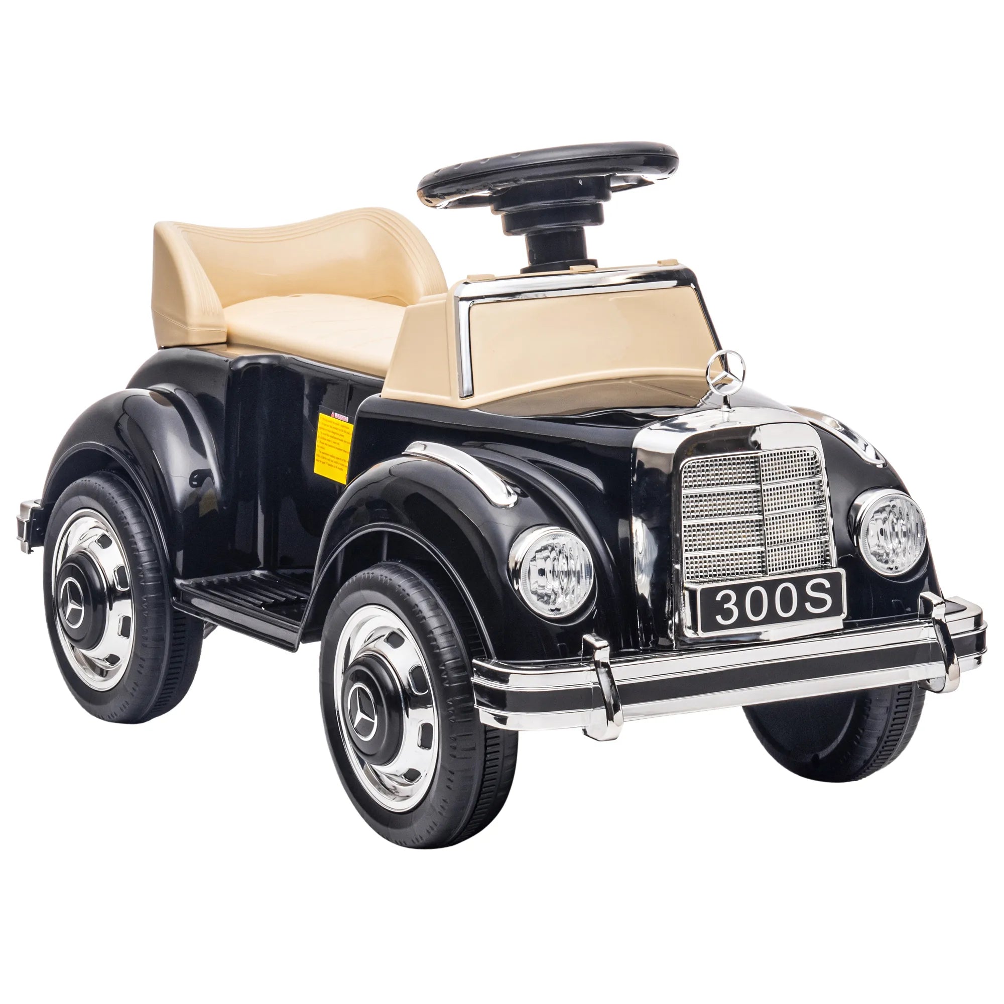 Paspiriamas automobilis Mercedes-Benz 300S vaikams nuo 18 mėn., juodas