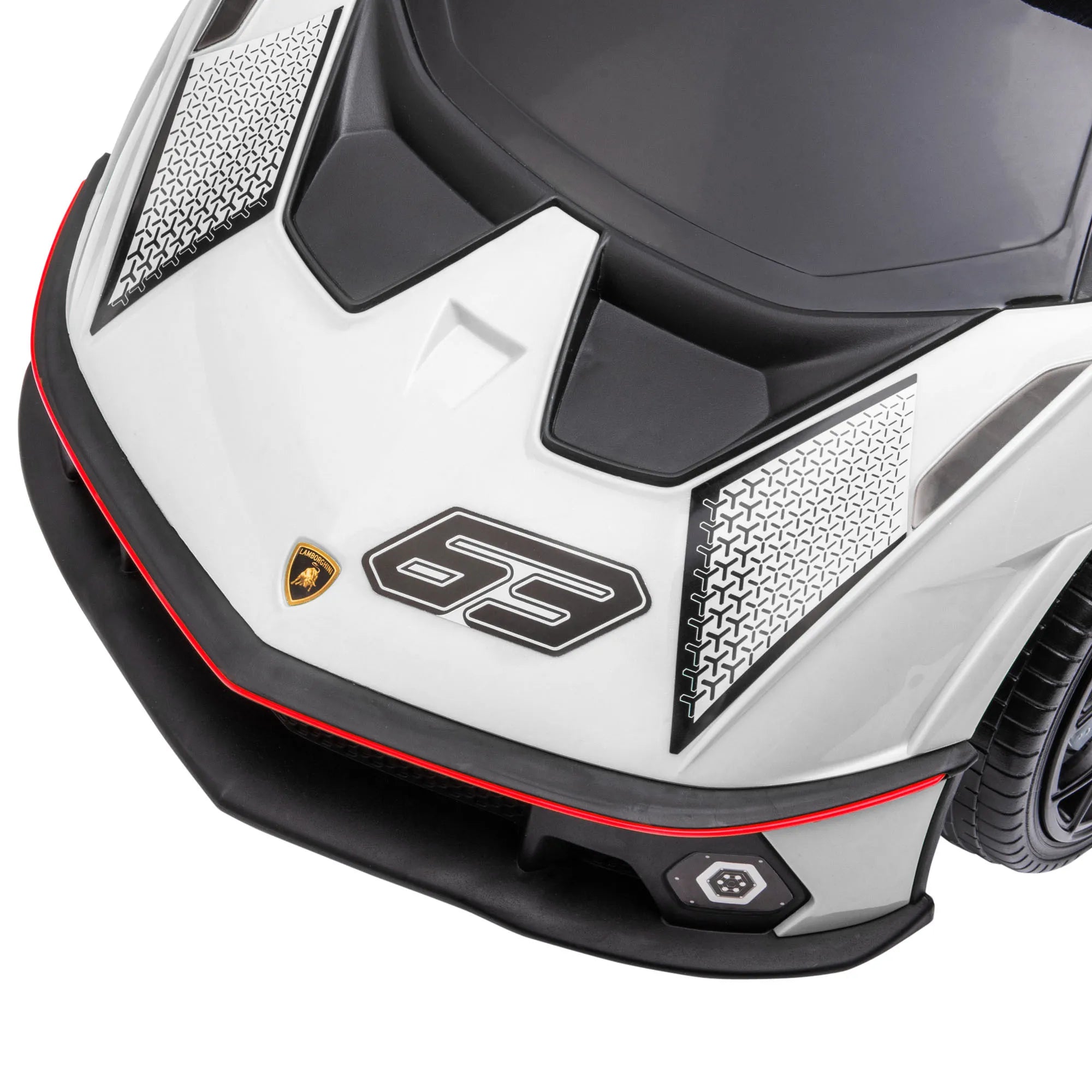 Paspiriamasis automobilis Lamborghini 1–3 metų vaikams, baltas