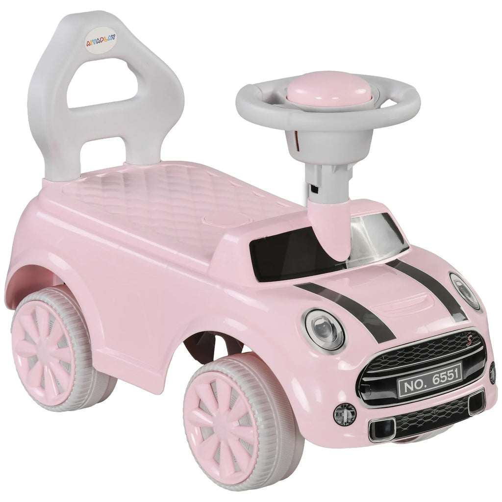 Paspiriamasis automobilis vaikams nuo 18 mėn. iki 25 kg, rožinis