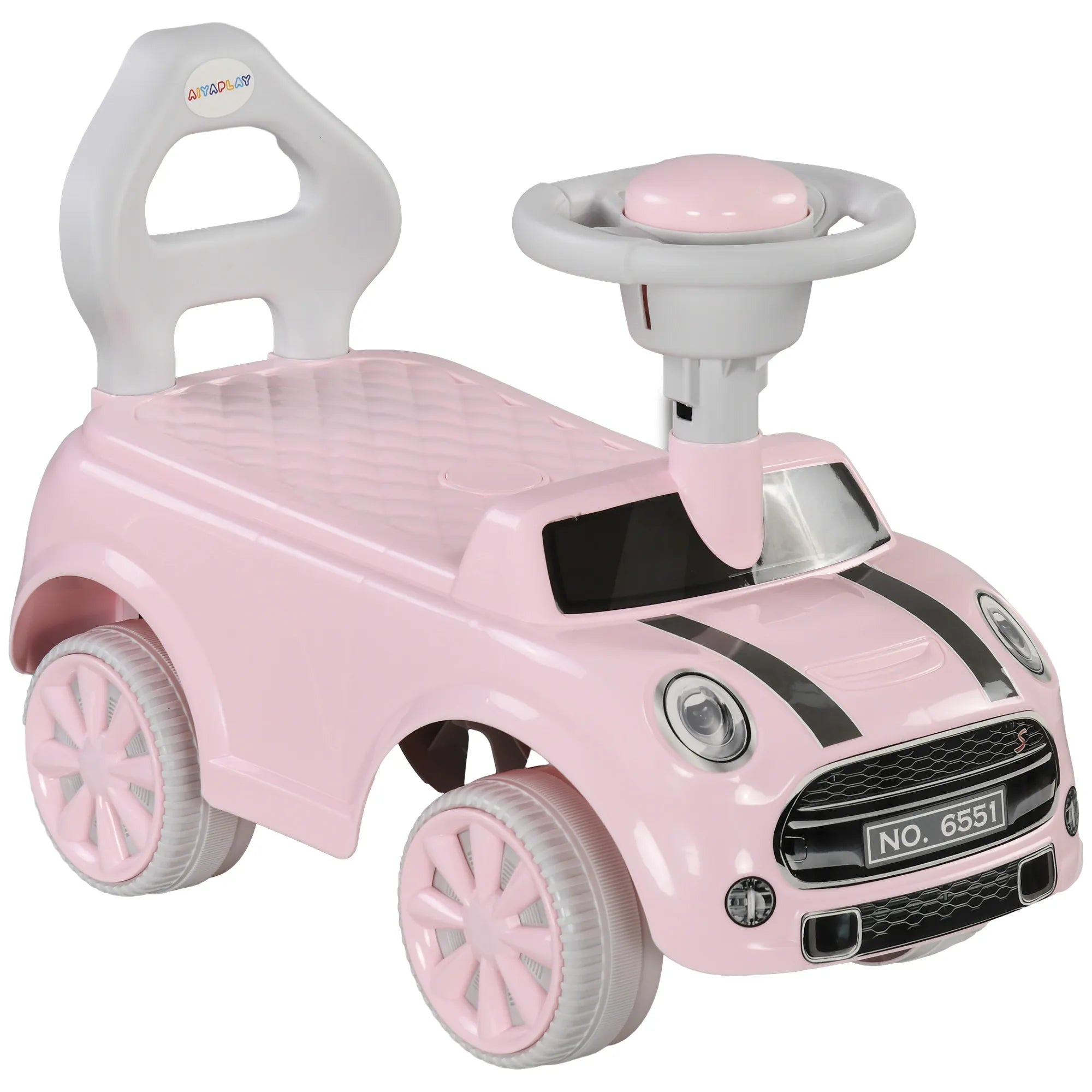 Paspiriamasis automobilis vaikams nuo 18 mėn. iki 25 kg, rožinis