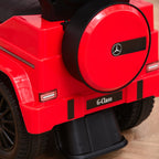 Paspirtukas Mercedes-Benz G350 su stūmimo rankena 3-in-1, iki 25 kg, raudonas