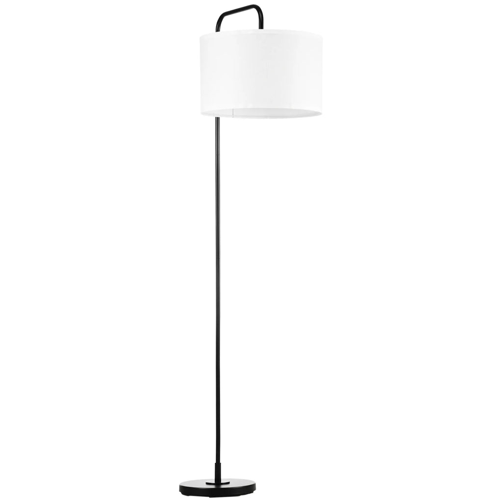 Pastatoma lempa su kojiniu jungikliu, audinio gaubtu, 163,5 cm, balta