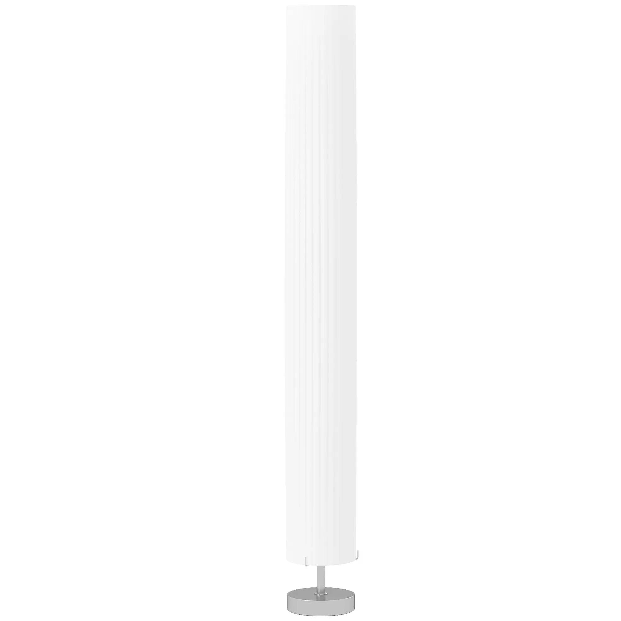 Pastatoma lempa su poliesterio gaubtu 120 cm balta